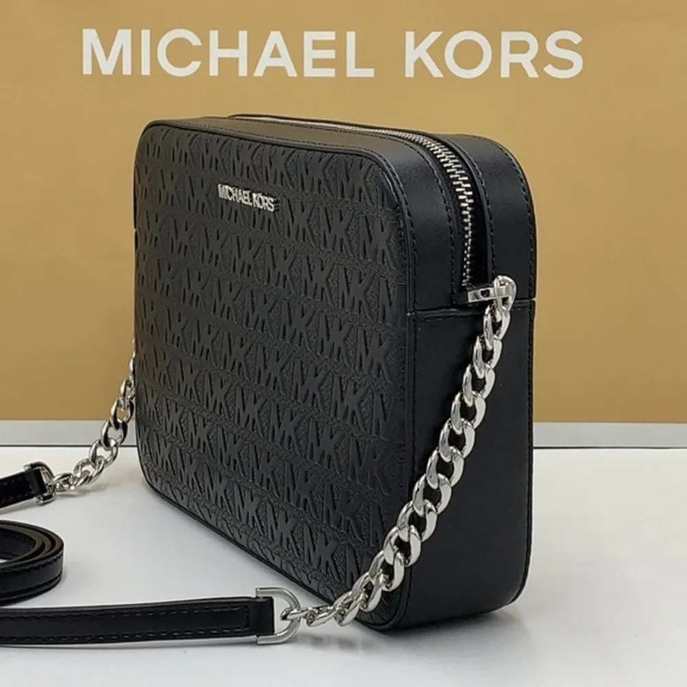 MICHAEL KORS LARGE EAST WEST CROSSBODY BLACK